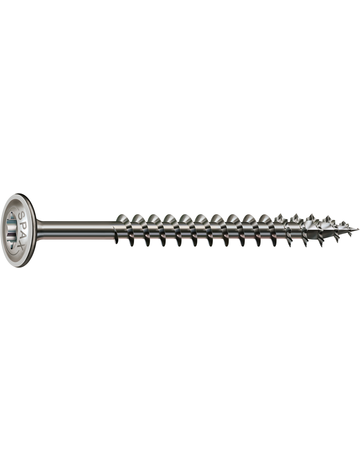 SPAX, Holzbauschraube HI.FORCE  6 mm, Tellerkopf, T-STAR plus, 4CUT, Vollgewinde, Edelstahl A2 - SPAX - 1