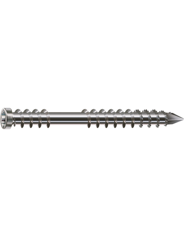 SPAX, Terrassenschraube, Zylinderkopf, T-STAR plus, CUT, Fixiergewinde, Edelstahl A2 - SPAX - 3