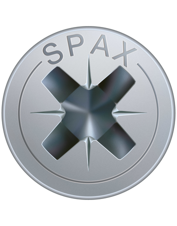 SPAX, Universalschraube, Senkkopf, Kreuzschlitz Z, VG, galv. blank verzinkt - SPAX - 4