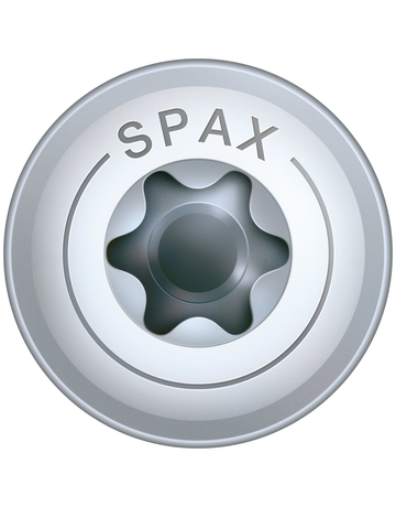 SPAX, Holzbauschraube HI.FORCE  6 mm, Tellerkopf, T-STAR plus, 4CUT, Teilgewinde, WIROX - SPAX - 4