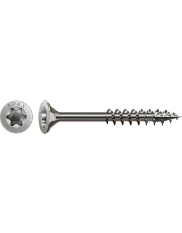 SPAX, Universalschraube, Senkkopf, T-STAR plus, 4CUT, TG, Edelstahl A2 - SPAX - 1