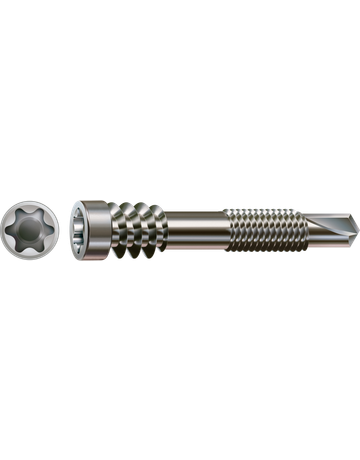 Terassenschraube ALU Zylinderkopf 5x51mm,Fixgw,Innensechsrund T25,ER A2 - SPAX