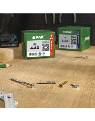 SPAX, Universalschraube, Senkkopf, Kreuzschlitz Z, VG, verzinkt gelb passiviert - SPAX - 2