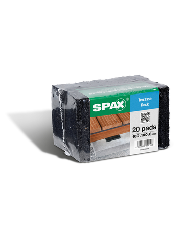 DISTANCE PADS 100X100X8 FOLIE/20 - SPAX - 1