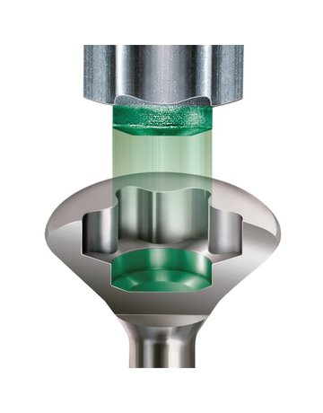 SPAX Spenglerschraube Linsensenkkopf, T-STAR mit 15 mm Dichtschreibe, EdelstahA2 - SPAX - 4