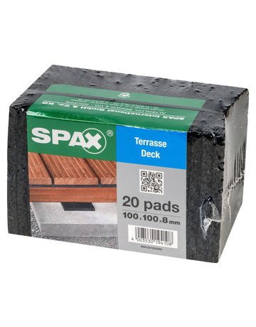 DISTANCE PADS 100X100X8 FOLIE/20 - SPAX - 3