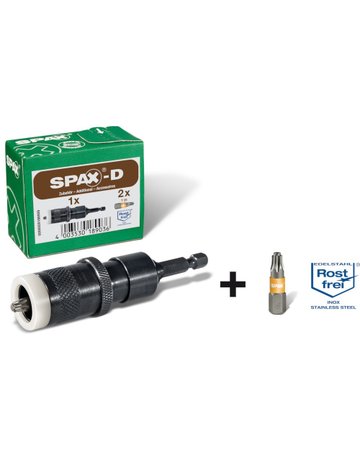 Terassenschraube Zylinderkopf passend für Metallträger von 91mm Breite - SPAX - 1