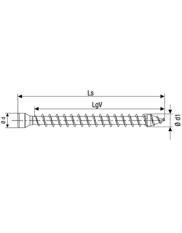 Für Akustikverkl KL. Kopf T-STAR PLUS T8 VGW 4-CUT- Spitze WIROX 3,5 x 40 mm - SPAX - 6