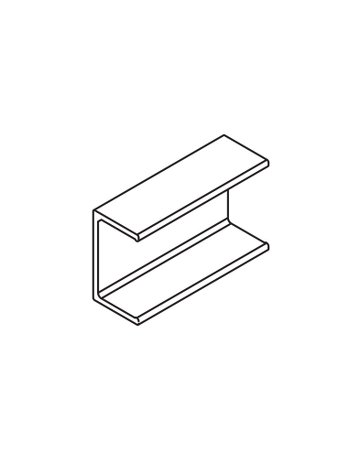 COMBINO 20/35 CLIP-TEIL ALU FÜR HOLZBLENDE 056.3039.001 - Hawa - 1