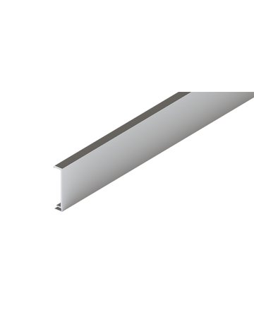 Clipblende eloxiert LL=2000 mm für Sturzverblendung zu Aufnahmeprofil - Hawa - 1