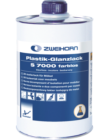 Plastik-Glanzlack S 7000 5 l - Zweihorn - 1