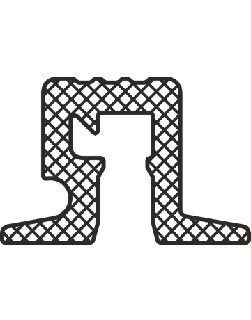 Aufsatzprofil zu TBS 70 F L=1200 mm - Bug