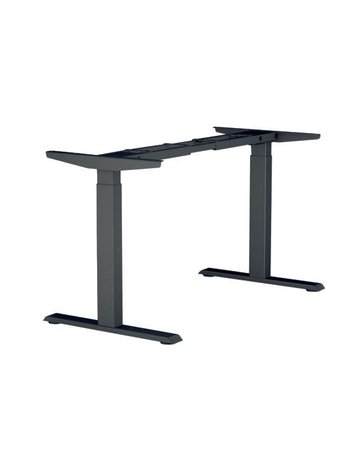 Tischgestell 2D - elekt. verstellbar 700-1200mm, RAL 9017, Verkehrsschwarz - Topform