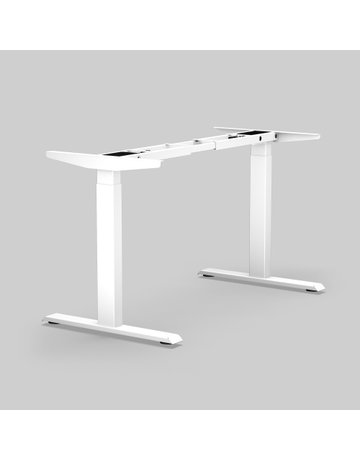 Tischgestell 2D - elekt. verstellbar 700-1200mm, RAL 9010, Reinweiß - Topform