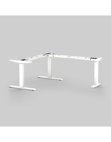 Tischg. 3D Plus, 3-Bein mit Memit Einh 640-1290mm, Ral 9010, Reinweiß - Topform