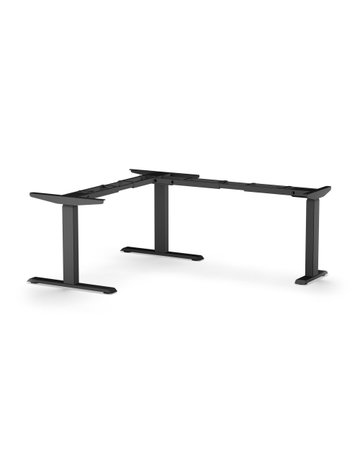 Tischg. 3D Plus, 3-Bein mit Memit Einh 640-1290mm, Ral 9017, Verkehrsschwarz - Topform