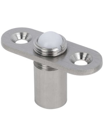 Glastür Kugelschnäpper für Standflügel oben, Edelstahlfarben - Topform - 1