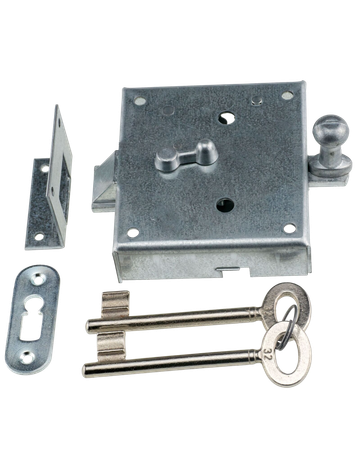 Kasten-Fallenschloss 932 U BB auswärts/einwärts mit schliessender Falle - Neutral