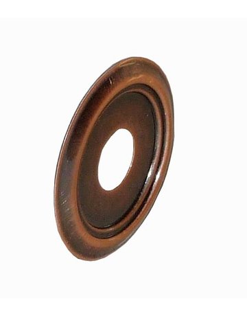 Rosette für Türspion 14 mm Messing brüniert - BMB