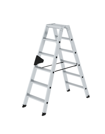 Günzburger Stufen - Stehleiter beidseitig begehbar 2 X 6 Stufen - MUNK