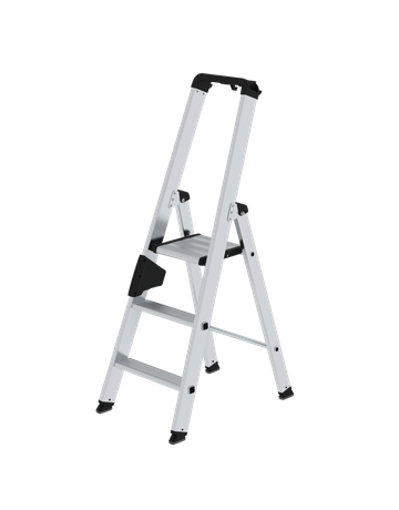 Günzburger Stufen Stehleiter # 40103 einseitg 3 Stufen 80mm Tritt - MUNK