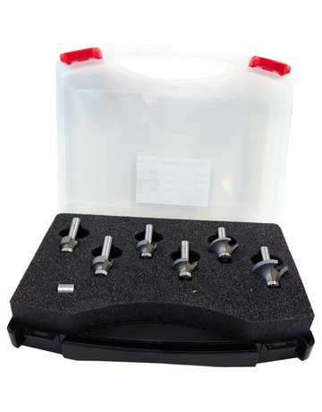 Abrundfräser-Satz HW 6 teilig S=8mm Profiqualität - GUHDO