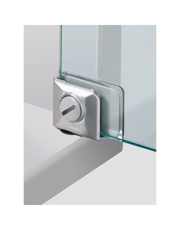 Glastürscharnier ET 150, vernickelt, matt - Hettich