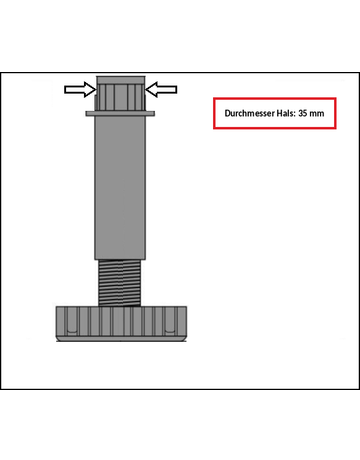 HETTICH Sockelverstellfuß Korrekt, Kunststoff - Hettich - 2
