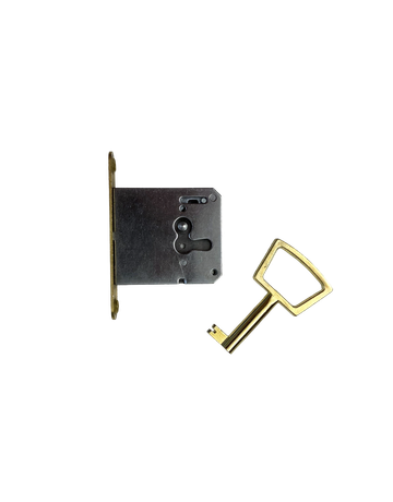 Einst. Möbelschloss rd Stulpe 1732/15 RS IC-Schließung verm. Schlüssel - JuNie