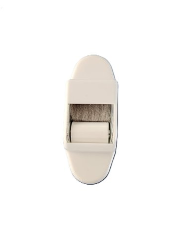 Mini Leitrolle mit Bürste weiß Kunststoff weiß