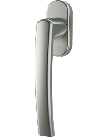 DK-Fenstergriff, RotoLine, mit ovaler Rosette, VK7x32, titan eloxiert