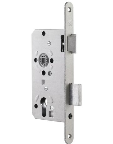 Einsteckschloss 17464W0 PZW72/8,D55,F18x235rd,NiSi,DR - SAG