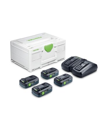 Energie-Set SYS 18V 4xTBX4/TCL6DUO - Festool - 1