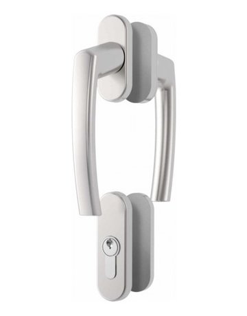 FTT-Griffgarnitur,PZ, N9,7 RotoLine,Aluminium,silber