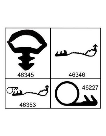 HS-Flügeldichtung, vertikal, Patio Life, L 50m, Silikon - Roto