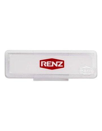 Namensschild ohne Sperre 65 X 20 mm für Einlage 60 x 15 x 0,5 mm - Renz - 1