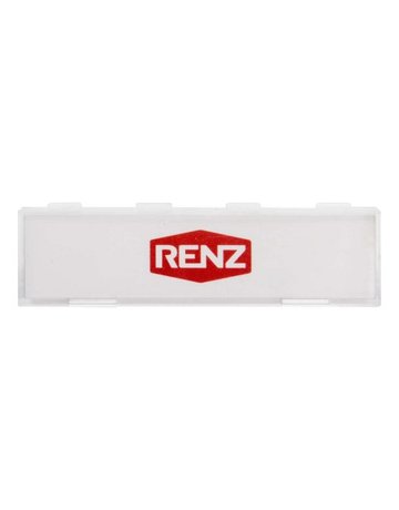 Namensschild-Abdeckkung AM=61x17 mm mit Einlage 60 x 15 x 0,5 mm - Renz - 1