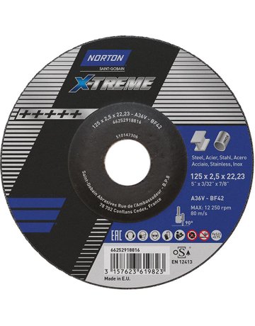 Trennscheibe X-Treme 125x2,5 T42 - Norton