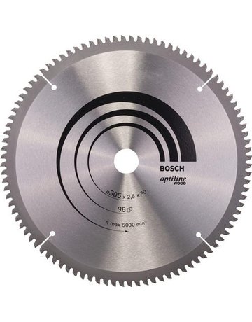 Bild HM-Kreissägeblatt 305x2,5/1,8x30 96Z WZ Bos VE à 1 Stück Optiline Wood für Kappsäg - BOSCH-0