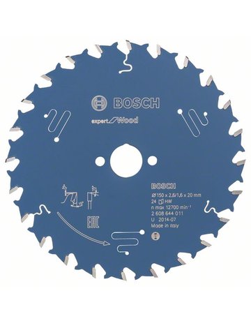 HM-Kreissägeblatt 150x2,6/1,6x20 24Z WBo sch VE à 1 Stück Expert for Wood - BOSCH