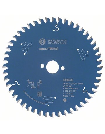 HM-Kreissägeblatt 160x2,6/1,6x20 48Z WBo sch VE à 1 Stück Expert for Wood - BOSCH