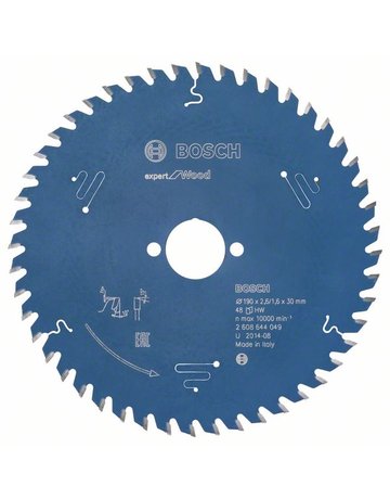 HM-Kreissägeblatt 190x2,6/1,6x30 48Z WBo sch VE à 1 Stück Expert for Wood - BOSCH