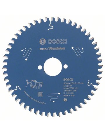 HM Kreissägeblatt 165x2,6x30mm Z52 TF-Bo sch Expert Aluminium - BOSCH