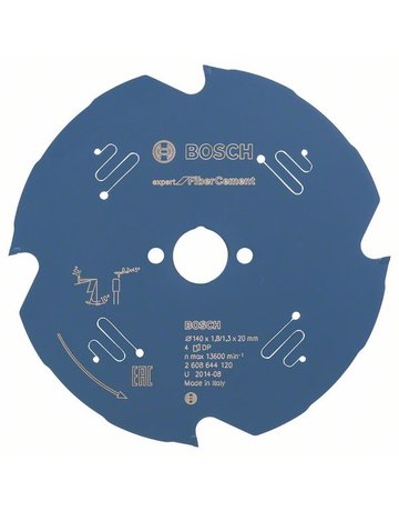 HM-Kreissägeblatt 140x1,8/1,3x20 4Z TCG Bos VE à 1 Stück Expert for Fiber Cement - BOSCH