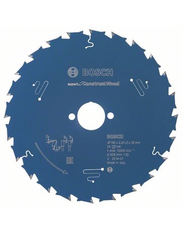 HM-Kreissägeblatt 190x2/1,3x30 24Z W+DBosch VE à 1 Stück Expert for Construct Wo