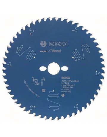 Bild HM-Kreissägeblatt 254x2,6/1,8x30 54Z WZ Bos VE à 1 Stück Expert für Wood Tischsäg - BOSCH-0