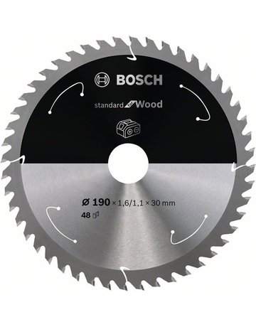 HM-Kreissägeblatt 190x1,6/1,1x30 48Z Bosch VE à 1 Stück Standard Wood f Akkusäge