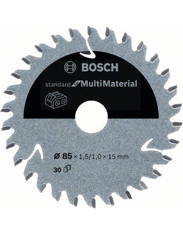 HM-Kreissägeblatt 85x1,5/1x15 30Z Bosch VE à 1 Stück Multi Mat für Akkusägen