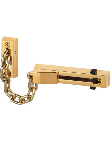 Bild Wohnungseingangstür- Türkette, mit integrierter Kettenhalterung, SK66 B/DFNLI, Stahl vermessingt gehärtet - ABUS-4