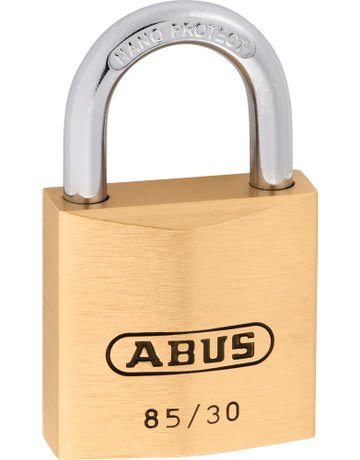 Bild AV - Vorhangschloss 85/30, Messing massiv - ABUS-8